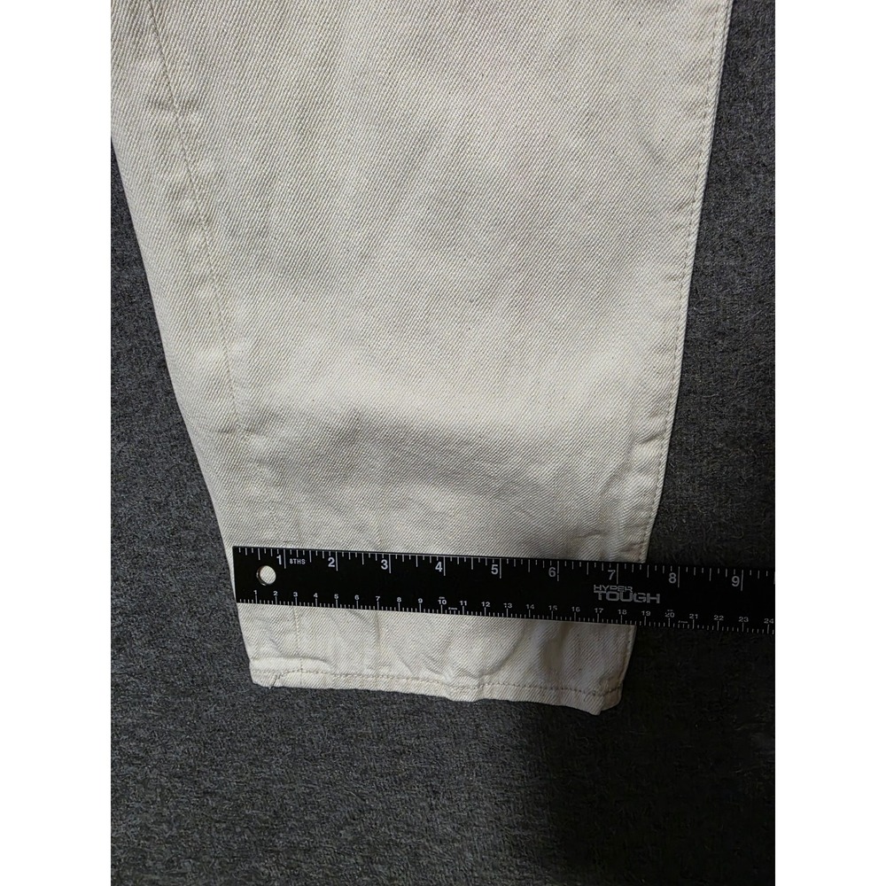 7 For All Mankind Jeans Women 30 Luxe Performance Slimmy Mid Rise Off Whit Cream - Picture 5 of 9
